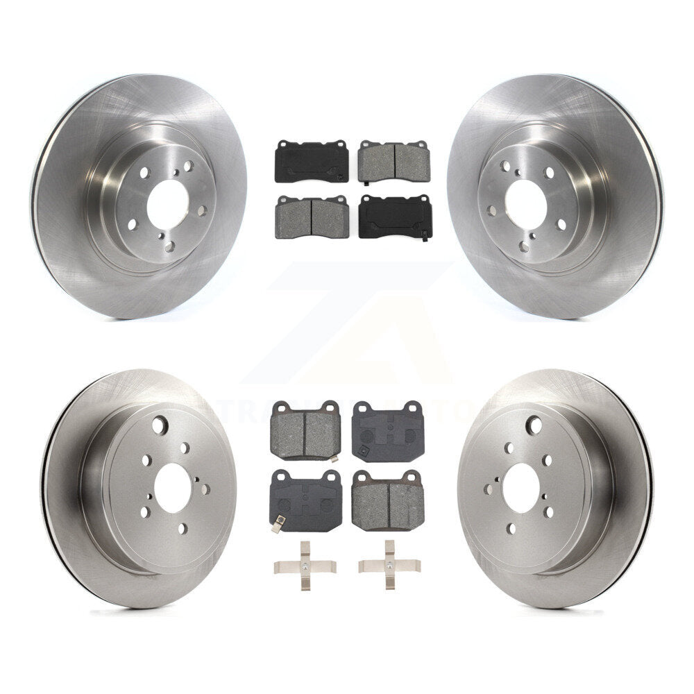 Brake Rotor Semi-Metallic Pad Front Rear Kit For Toyota 86 Without Brembo Brakes