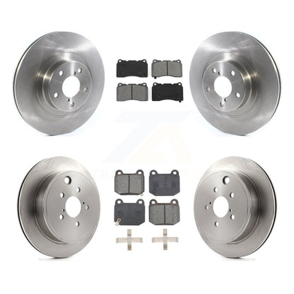 Brake Rotor Semi-Metallic Pad Front Rear Kit For Toyota 86 Without Brembo Brakes