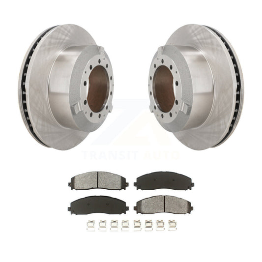 Brake Rotor & Semi-Metallic Pad Rear Kit For Ford F-350 Super Duty Cab Chassis