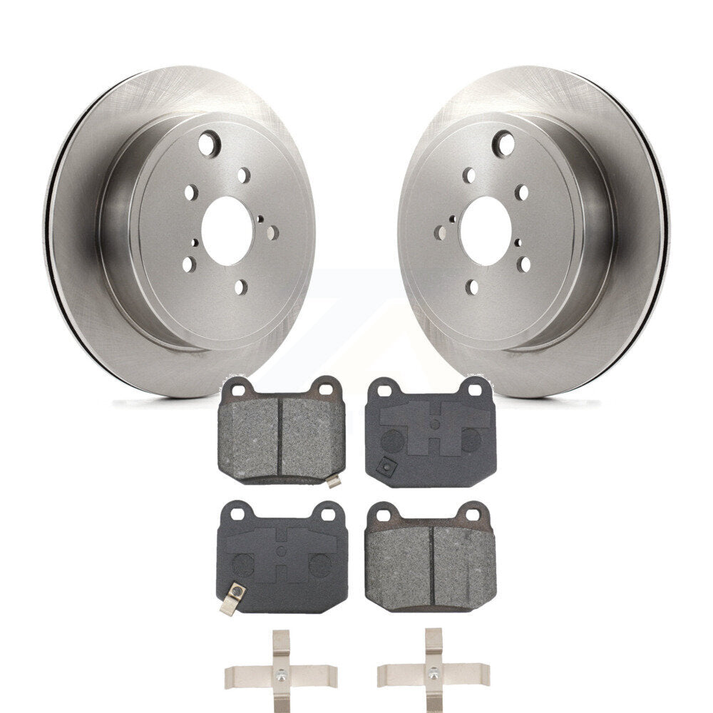 Disc Brake Rotors And Semi-Metallic Pads Rear Kit For Subaru BRZ Toyota 86