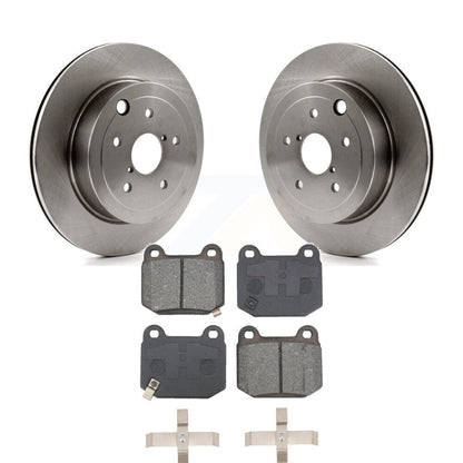 Disc Brake Rotors And Semi-Metallic Pads Rear Kit For Subaru Impreza WRX STI