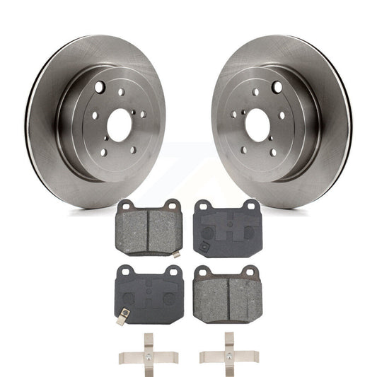 Disc Brake Rotors And Semi-Metallic Pads Rear Kit For Subaru Impreza WRX STI