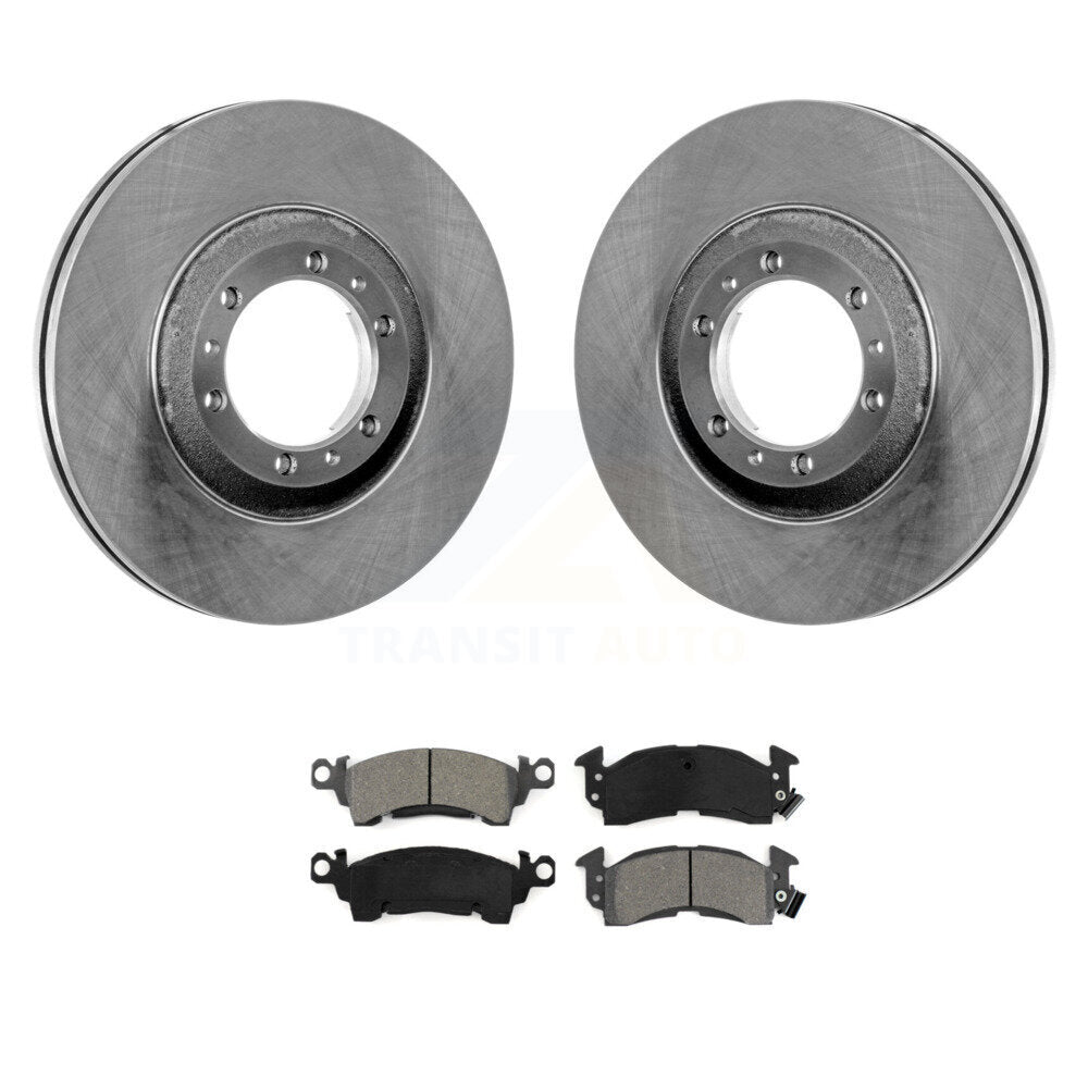 Brake Rotor And Semi-Metallic Pad Front Kit For Cadillac Commercial Chassis 5.7L