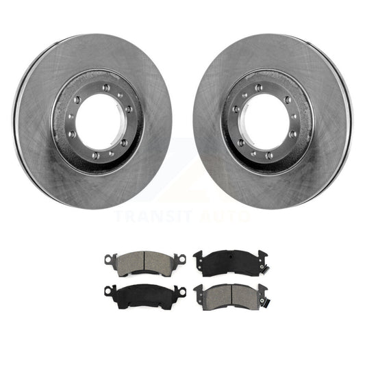 Brake Rotor And Semi-Metallic Pad Front Kit For Cadillac Commercial Chassis 5.7L