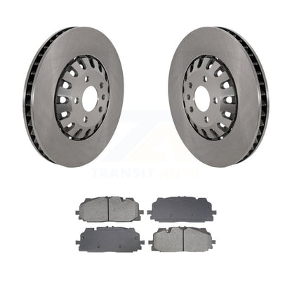 Brake Rotor & Semi-Metallic Pad Front Kit For Audi Q7 Q8 A6 Quattro A7 Sportback