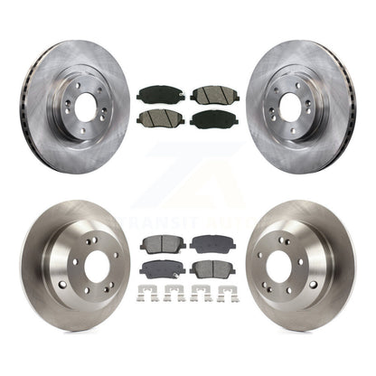 Disc Brake Rotor & Semi-Metallic Pad Front Rear Kit For Hyundai Santa Fe XL 3.3L