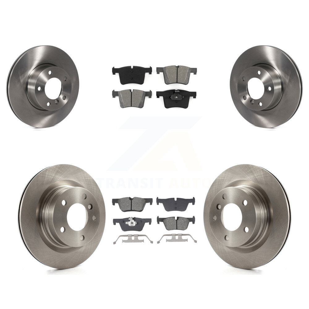 Disc Brake Rotors And Semi-Metallic Pads Front Rear Kit For BMW 320i 328d