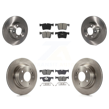 Disc Brake Rotors And Semi-Metallic Pads Front Rear Kit For BMW 320i 328d