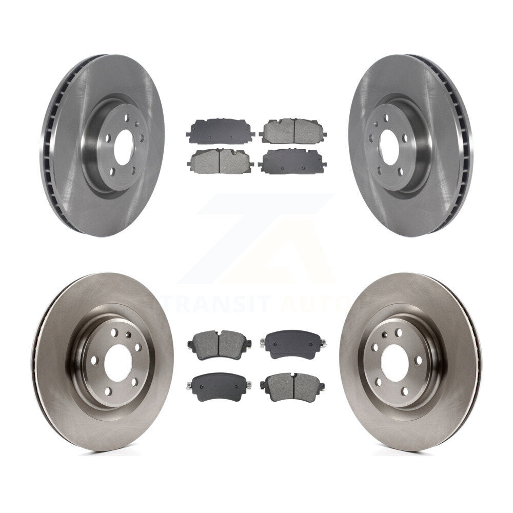 Disc Brake Rotors And Semi-Metallic Pads Front Rear Kit For Audi S5 Sportback S4