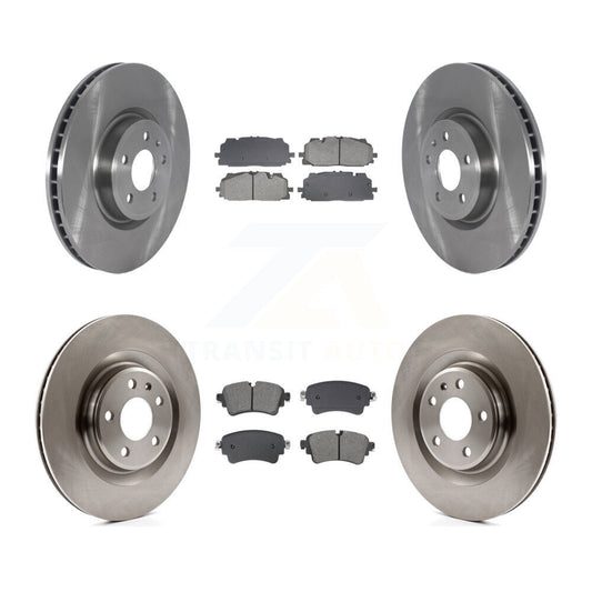 Disc Brake Rotors And Semi-Metallic Pads Front Rear Kit For Audi S5 Sportback S4