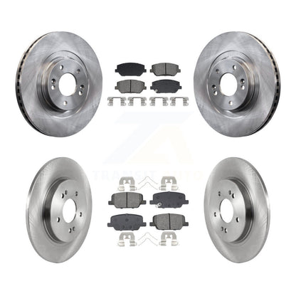 Disc Brake Rotor Semi-Metallic Pad Front Rear Kit For 2019-2020 Hyundai Santa Fe
