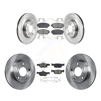 Disc Brake Rotors And Semi-Metallic Pads Front Rear Kit For Mazda 3 Sport AWD