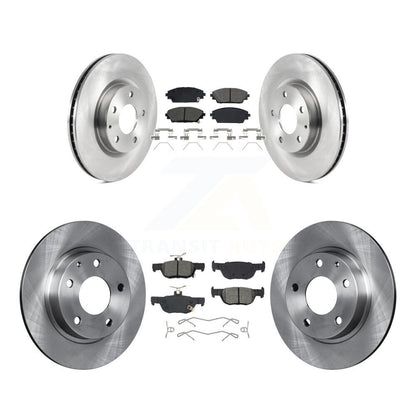 Disc Brake Rotors And Semi-Metallic Pads Front Rear Kit For Mazda CX-30