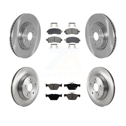 Disc Brake Rotors Semi-Metallic Pad Front Rear Kit For Subaru Forester Crosstrek