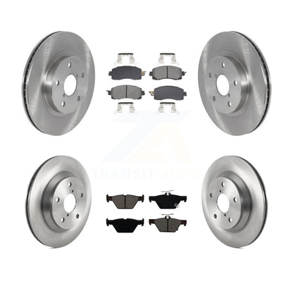 Disc Brake Rotors And Semi-Metallic Pads Front Rear Kit For Subaru Forester