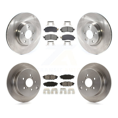 Disc Brake Rotors And Semi-Metallic Pads Front Rear Kit For Subaru Impreza