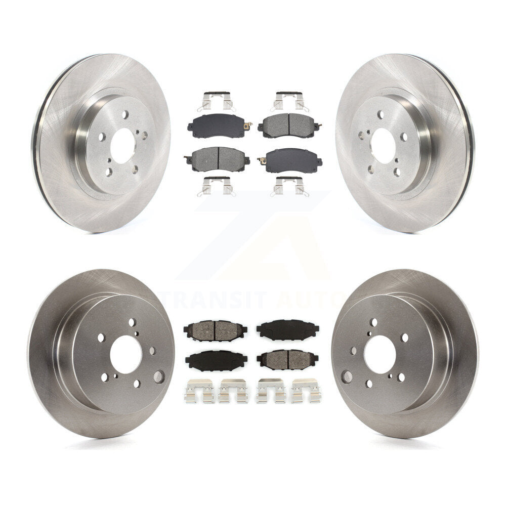 Disc Brake Rotor & Semi-Metallic Pad Front Rear Kit For Subaru Crosstrek Impreza