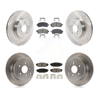 Disc Brake Rotor & Semi-Metallic Pad Front Rear Kit For Subaru Crosstrek Impreza