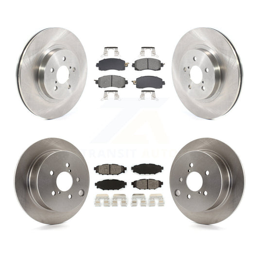 Disc Brake Rotor & Semi-Metallic Pad Front Rear Kit For Subaru Crosstrek Impreza