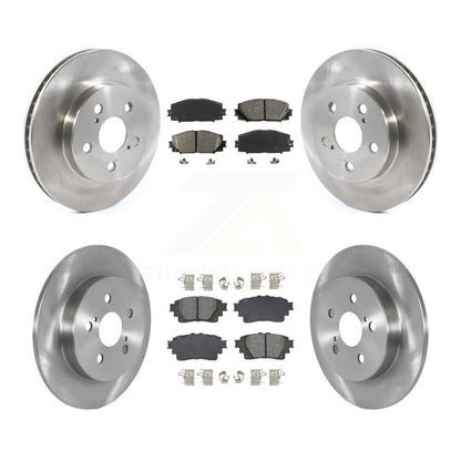 Disc Brake Rotors And Semi-Metallic Pads Front Rear Kit For Toyota Corolla