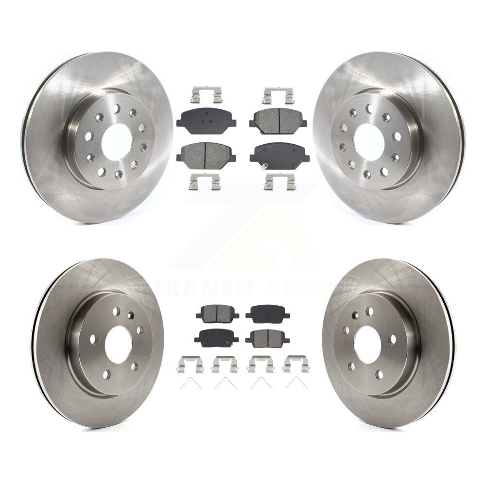 Disc Brake Rotors And Semi-Metallic Pads Front Rear Kit For Chevrolet Camaro