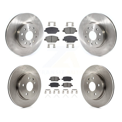 Disc Brake Rotors And Semi-Metallic Pads Front Rear Kit For Chevrolet Camaro