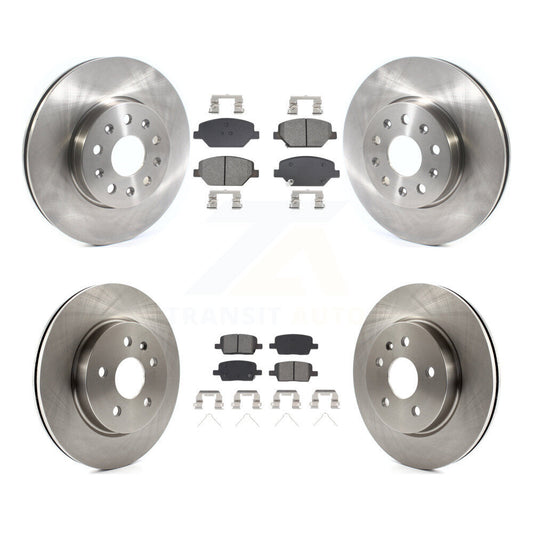 Disc Brake Rotors And Semi-Metallic Pads Front Rear Kit For Chevrolet Camaro