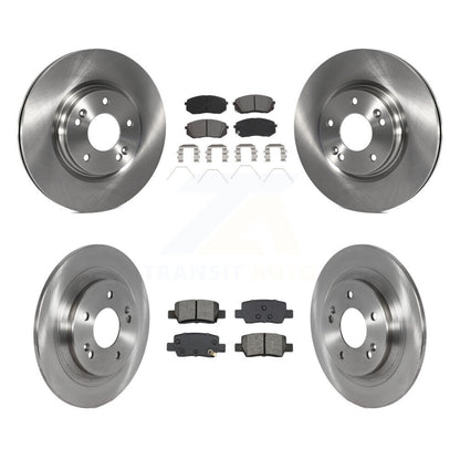 Disc Brake Rotors And Semi-Metallic Pads Front Rear Kit For Kia Seltos