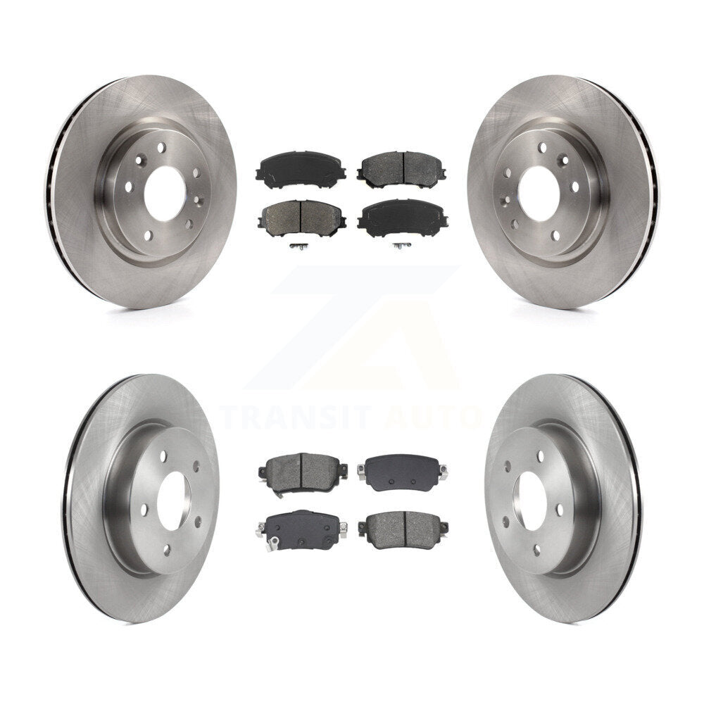 Disc Brake Rotor Semi-Metallic Pad Front Rear Kit For Nissan Rogue Sport Qashqai