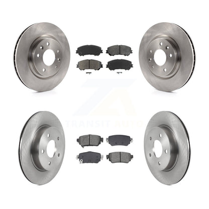 Disc Brake Rotor Semi-Metallic Pad Front Rear Kit For Nissan Rogue Sport Qashqai