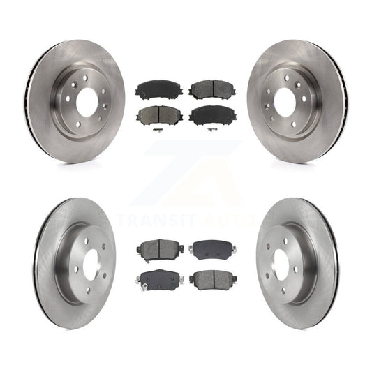 Disc Brake Rotor Semi-Metallic Pad Front Rear Kit For Nissan Rogue Sport Qashqai