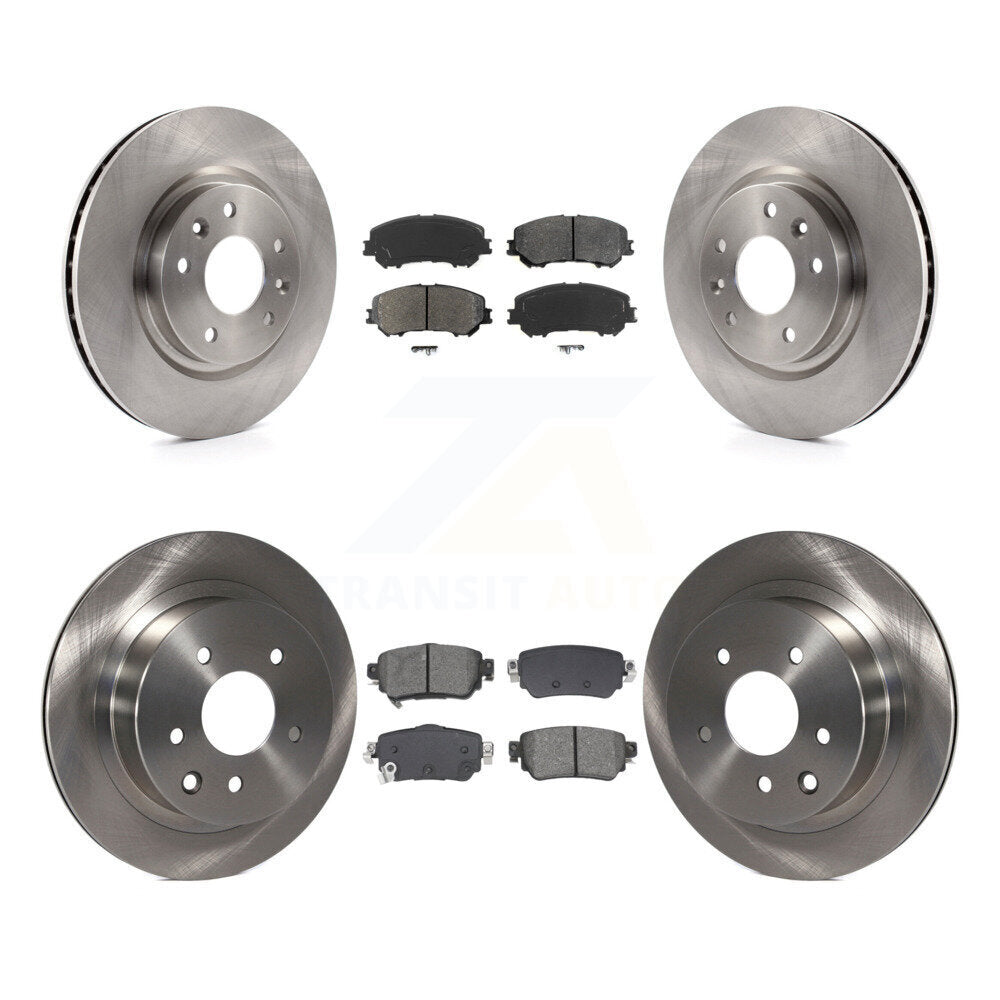 Disc Brake Rotors Semi-Metallic Pad Front Rear Kit For 2019 Nissan Rogue Sport S