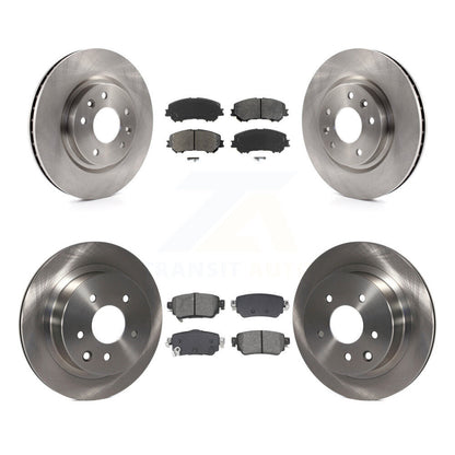 Disc Brake Rotors Semi-Metallic Pad Front Rear Kit For 2019 Nissan Rogue Sport S