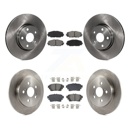 Disc Brake Rotor & Semi-Metallic Pad Front Rear Kit For 2019 Toyota Corolla 1.8L