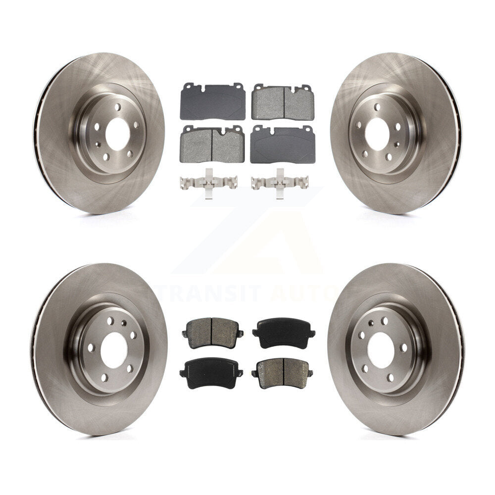 Disc Brake Rotors And Semi-Metallic Pads Front Rear Kit For Audi Q5