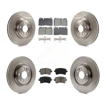 Disc Brake Rotors And Semi-Metallic Pads Front Rear Kit For Audi Q5