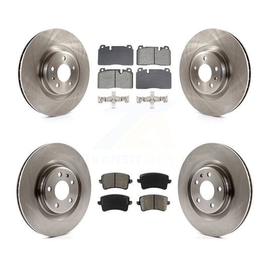 Disc Brake Rotors And Semi-Metallic Pads Front Rear Kit For Audi Q5