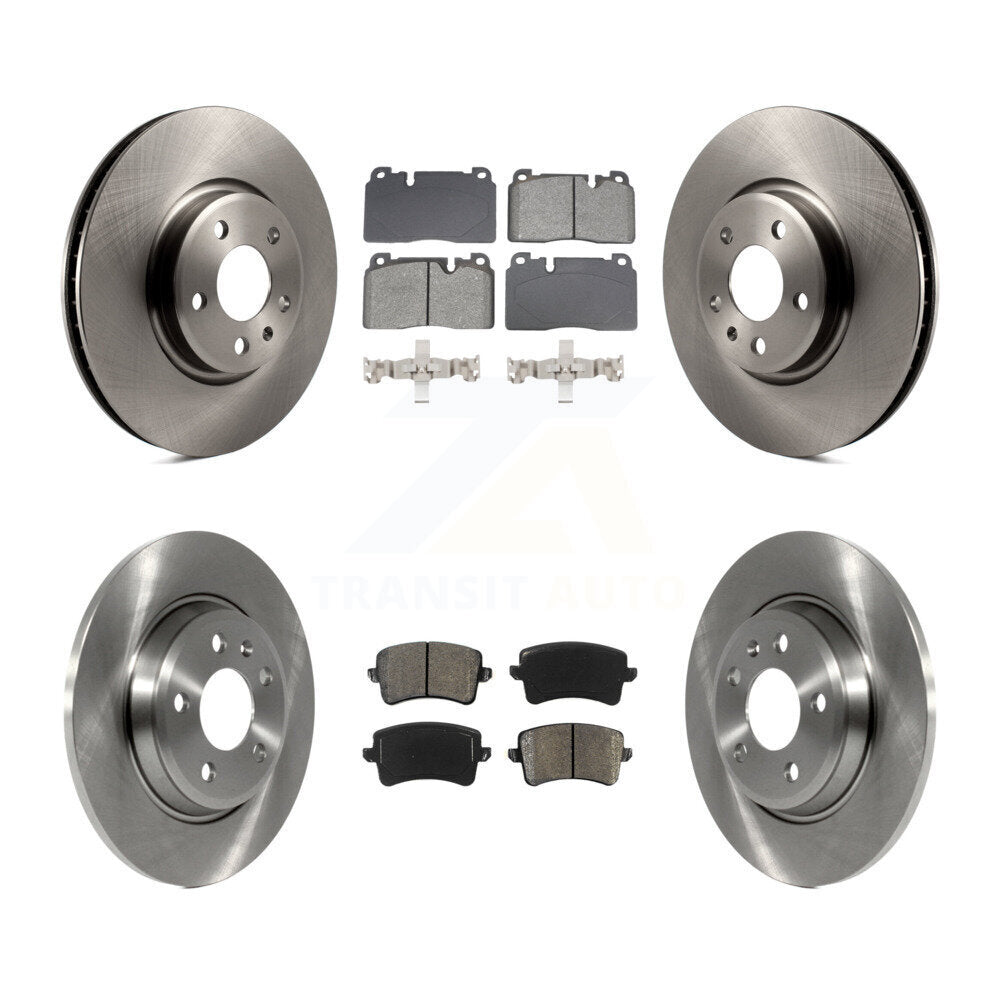 Disc Brake Rotors And Semi-Metallic Pads Front Rear Kit For Audi Q5