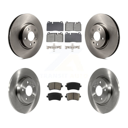 Disc Brake Rotors And Semi-Metallic Pads Front Rear Kit For Audi Q5