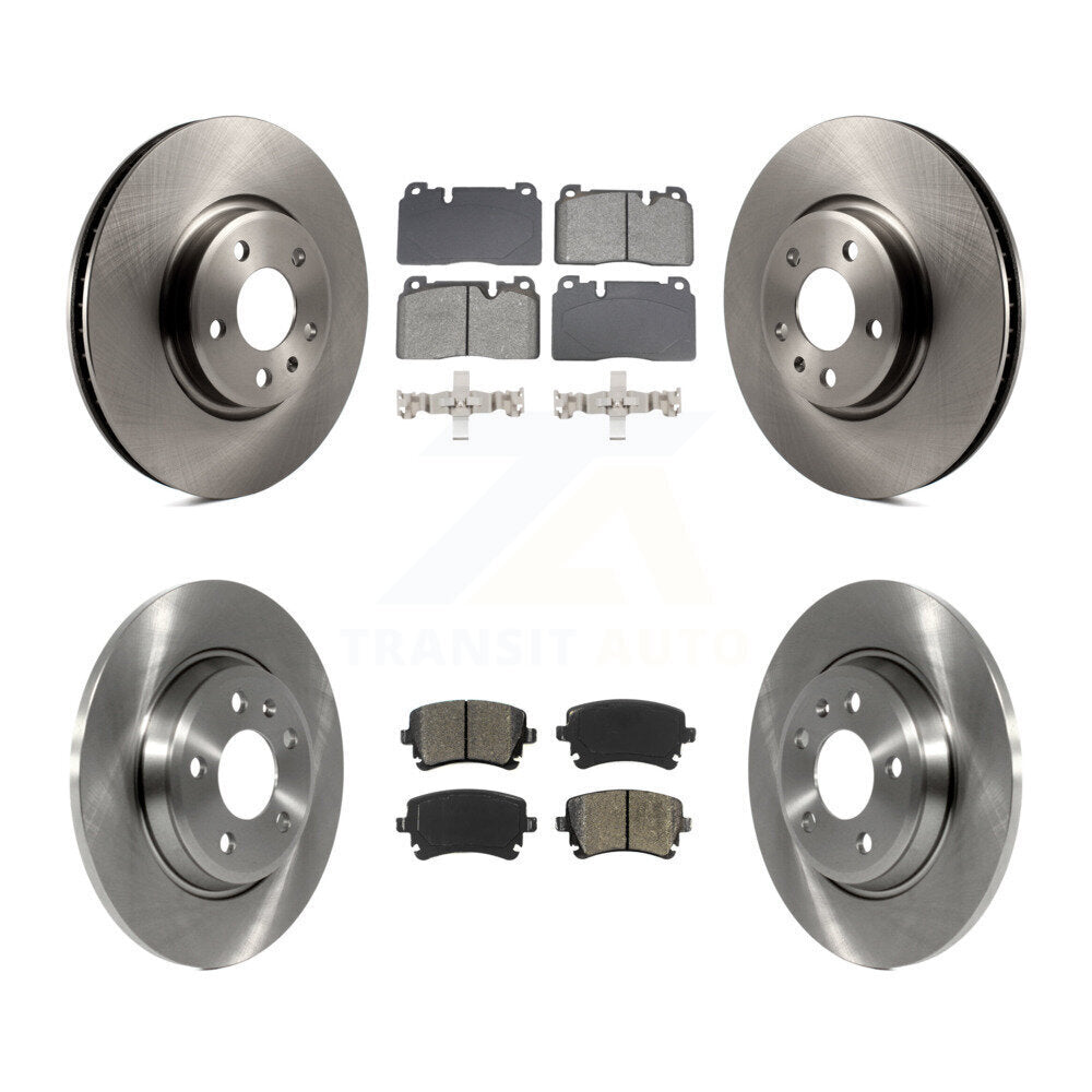 Disc Brake Rotor & Semi-Metallic Pad Front Rear Kit For 2016 Audi Q5 FLEX engine