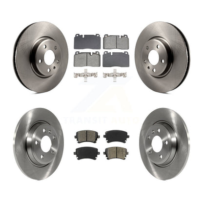 Disc Brake Rotor & Semi-Metallic Pad Front Rear Kit For 2016 Audi Q5 FLEX engine