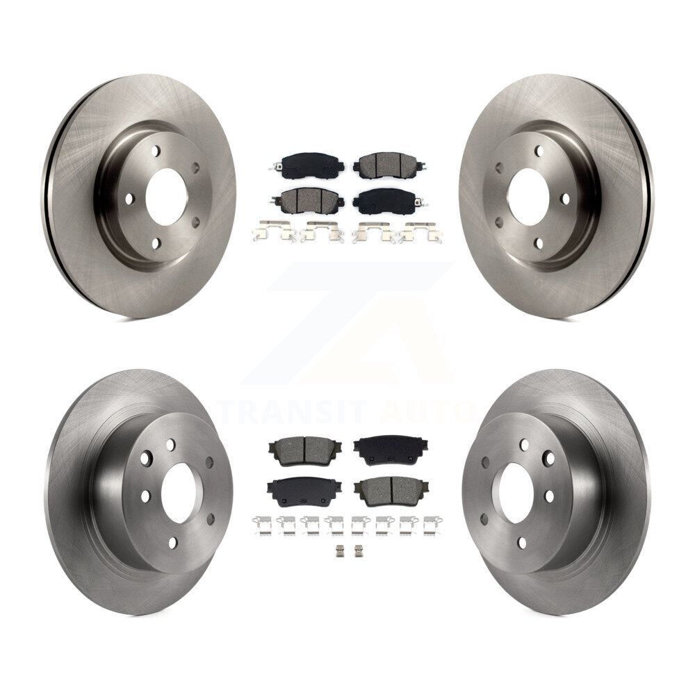 Brake Rotor And Semi-Metallic Pad Front Rear Kit For 2019-2020 Nissan Altima AWD