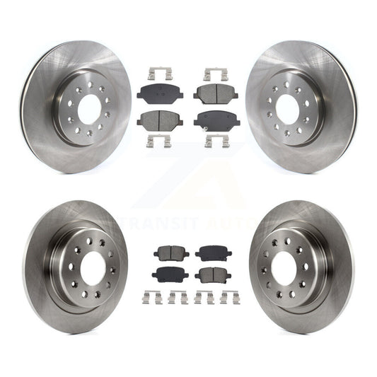 Brake Rotor & Semi-Metallic Pad Front Rear Kit For Chevrolet Equinox GMC Terrain