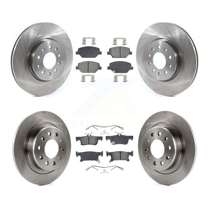 Disc Brake Rotors And Semi-Metallic Pads Front Rear Kit For Buick Envision