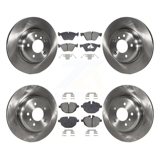 Disc Brake Rotors And Semi-Metallic Pads Front Rear Kit For BMW 528i xDrive