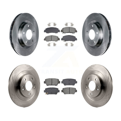 Disc Brake Rotor & Semi-Metallic Pad Front Rear Kit For Mitsubishi Eclipse Cross