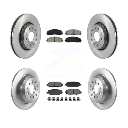 Brake Rotor Semi-Metallic Pad Front Rear Kit For 2018-2020 Jeep Wrangler Rubicon