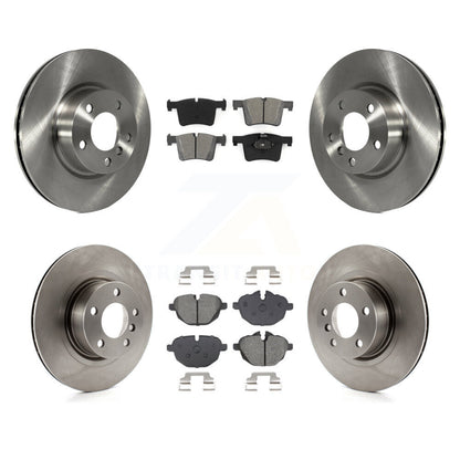 Disc Brake Rotors And Semi-Metallic Pads Front Rear Kit For BMW X3 X4