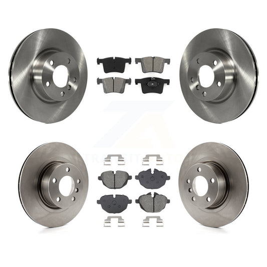 Disc Brake Rotors And Semi-Metallic Pads Front Rear Kit For BMW X3 X4