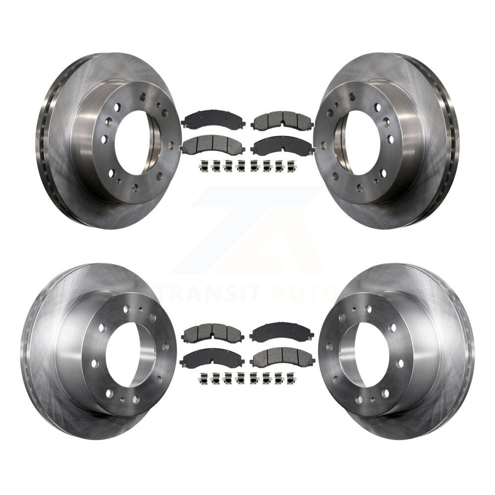 Brake Rotors & Semi-Metallic Pad Front Rear Kit For GMC Chevrolet Sierra 2500 HD